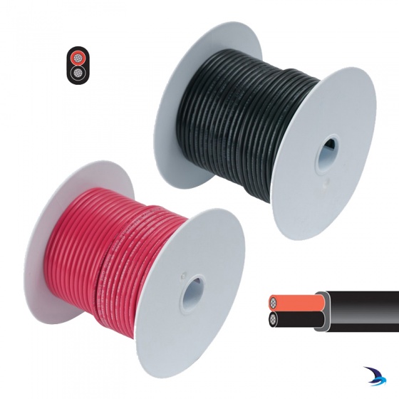 Tinned Cable Two Core Flat 1.5mm2 30m Reel