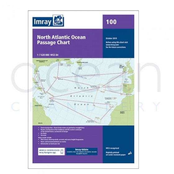 Imray - North Atlantic Ocean Passage Chart