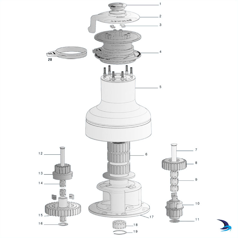 Lewmar EVO™ Winch Spares (Size 55ST)