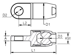 Dyneema Rope Eye Drawing