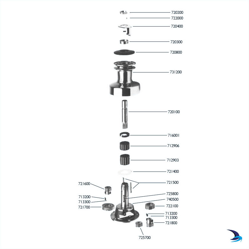 Andersen - Self Tailing Winch Spares (Size 46ST 1982-1993)