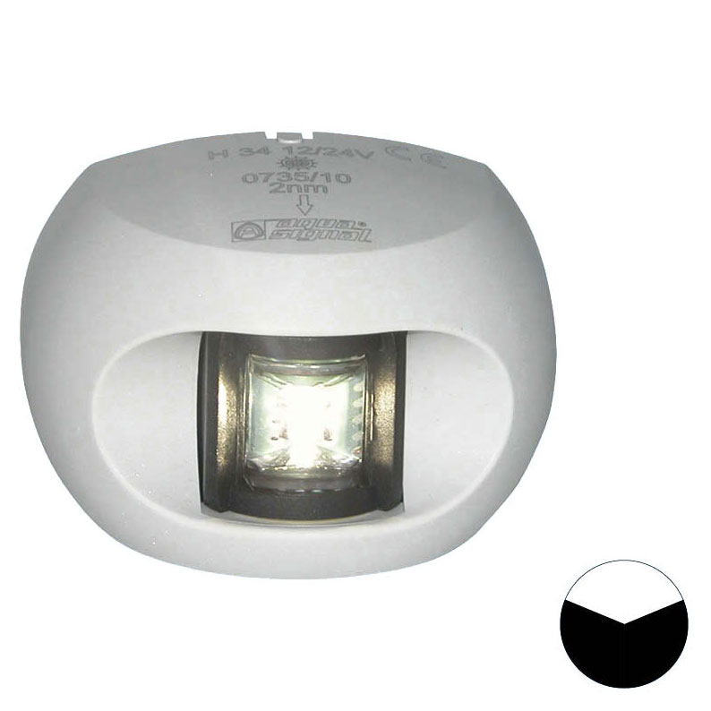Aqua Signal - Series 34 LED Stern Navigation Light (White Housing)