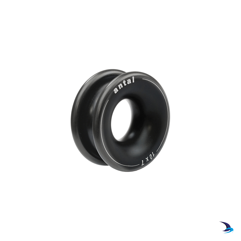 12mm Hook hard black anodised aluminum - Antal