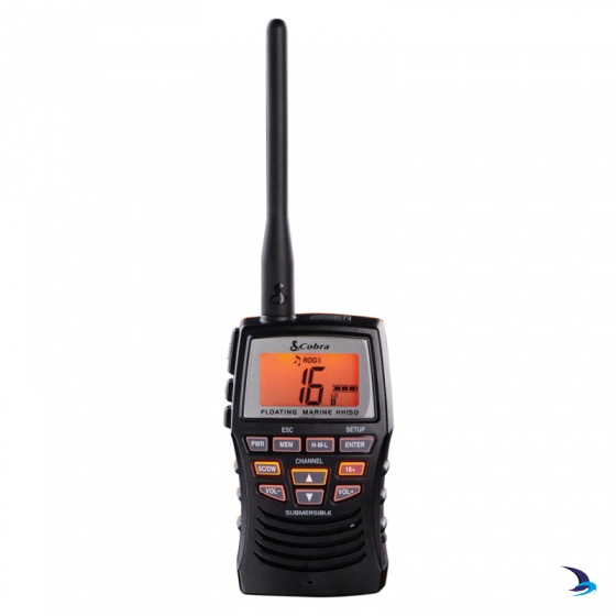 Cobra - HH150 Floating Waterproof Handheld VHF Marine Radio