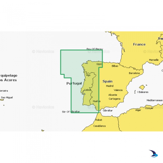 Navionics - Navionics+ NAEU009R Portugal & Spain, Northwest