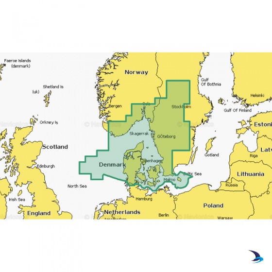 Navionics - Navionics+ NAEU042R Oslo to Trelleborg