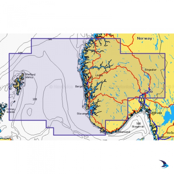 Navionics - Navionics+ NAEU051R Norway, Lista to Sognefjord