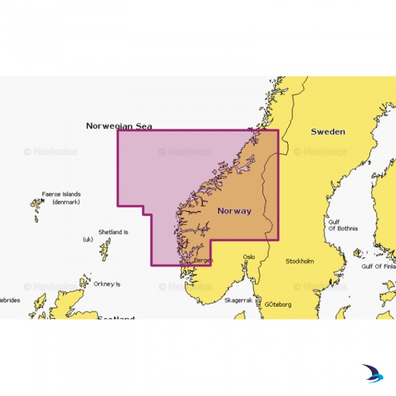 Navionics - Navionics+ NAEU052R Norway, Sognefjord - Svefjorden