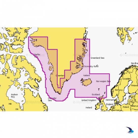 Navionics - Navionics+ NAEU620L Greenland & Iceland