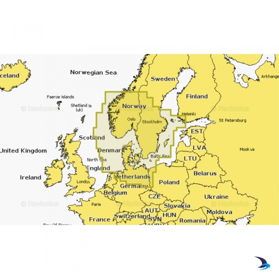 Navionics - Navionics+ NAEU645L Skagerrak & Kattegat