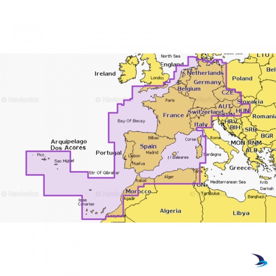 Navionics - Navionics+ NAEU646L Europe, Central & West