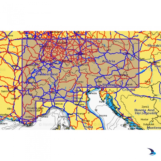 Navionics - Navionics+ NAEU066R Alpine, Lakes & Rivers