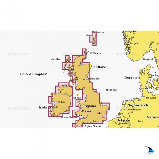 Navionics - Navionics+ NAEU072R U.K. & Ireland Lakes & Rivers