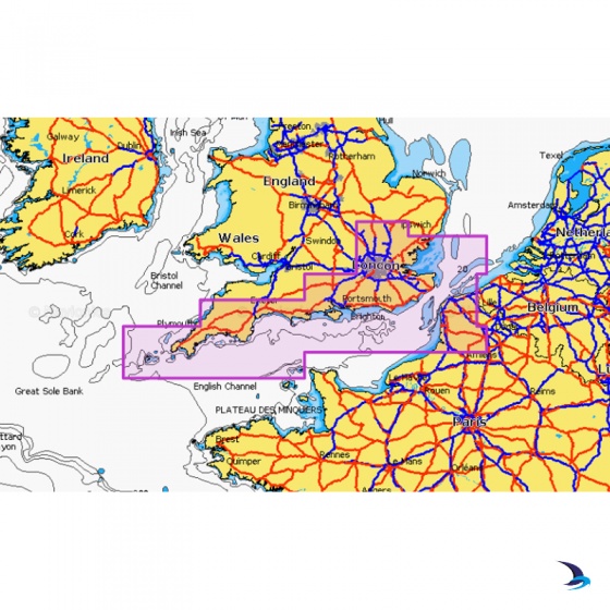 Navionics - Navionics+ NAEU074R England, South Coast