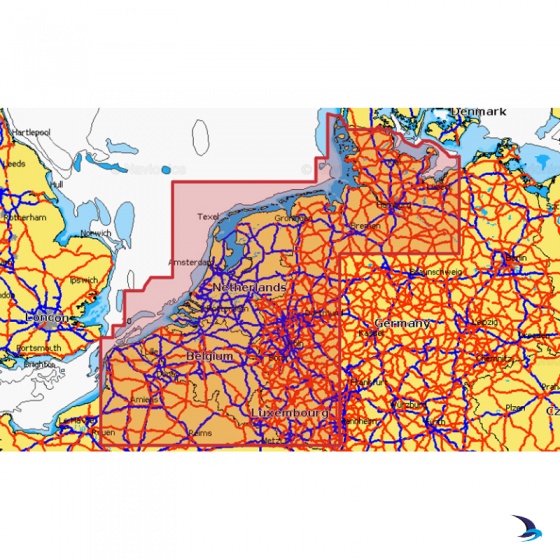 Navionics - Navionics+ NAEU076R Benelux & Germany, West