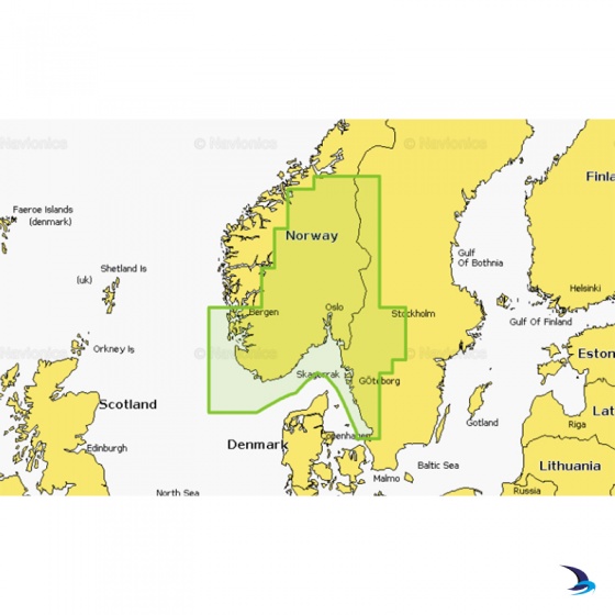 Navionics - Navionics+ NAEU078R Oslo, Skagerrak & Haugesund