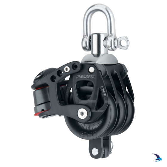 Harken - Element Triple Block with Becket & Cams 60mm