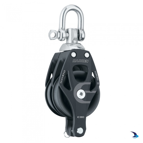 Harken - Element Double Block with Becket 80mm