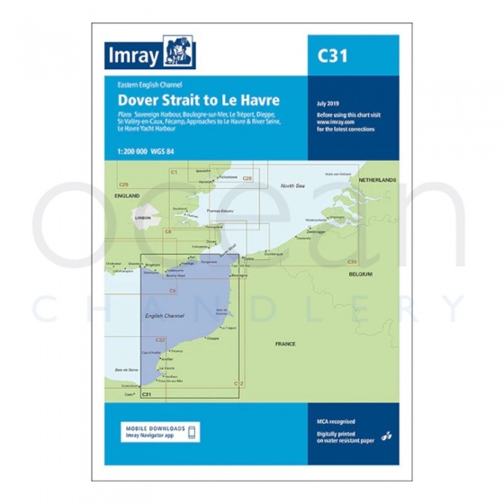Imray - Chart C31 Dover Strait to Le Havre