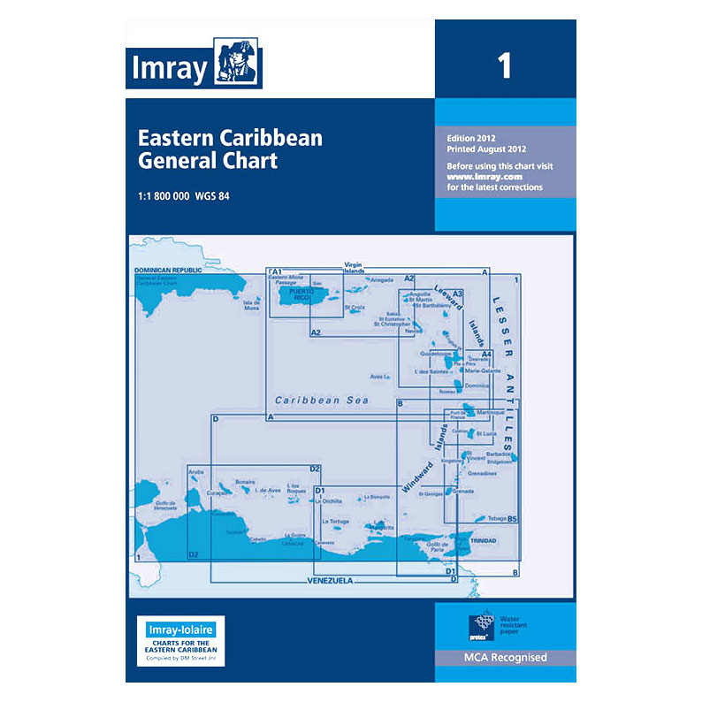 Imray - Charts for the Caribbean Sea (A, B and D series)