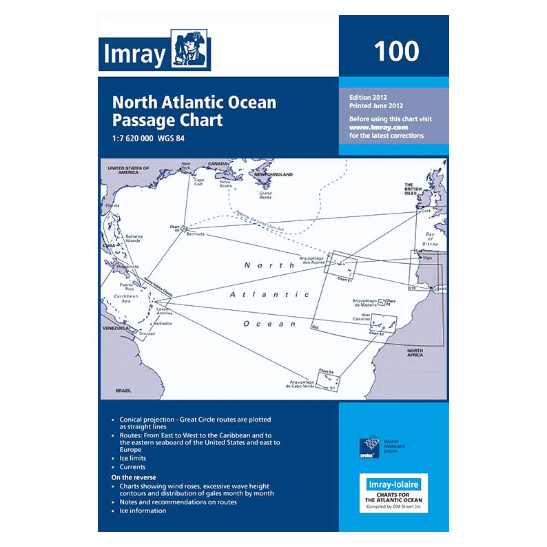 Imray - Charts for the N. Atlantic Ocean (E series)