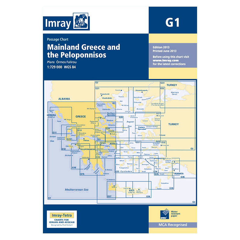 Imray - Charts for the Mediterranean Sea (G and M series)
