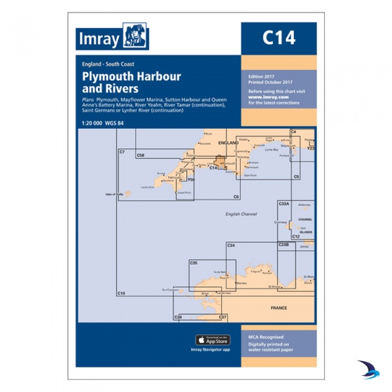 Imray - Chart C14 Plymouth Harbour & Rivers
