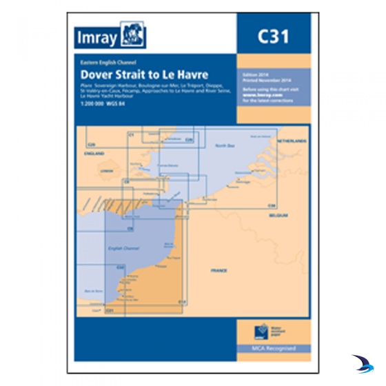 Imray - Chart C31 Dover Strait to Le Havre