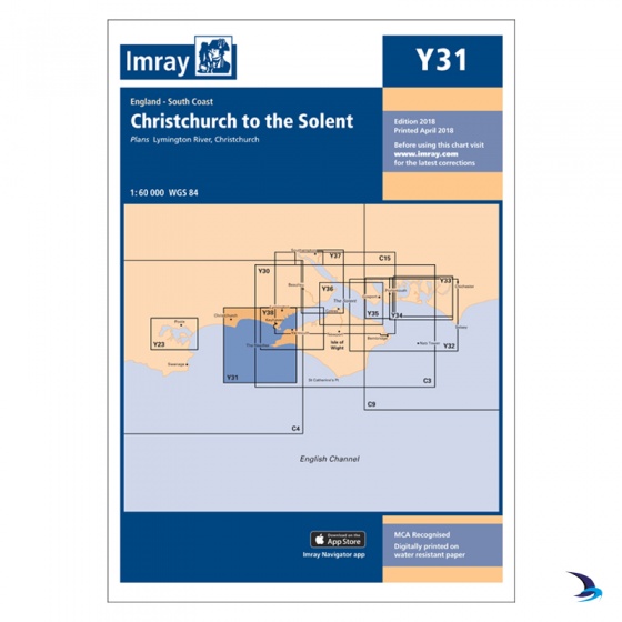Imray - Chart Y31 Christchurch to the Solent (Small Format)