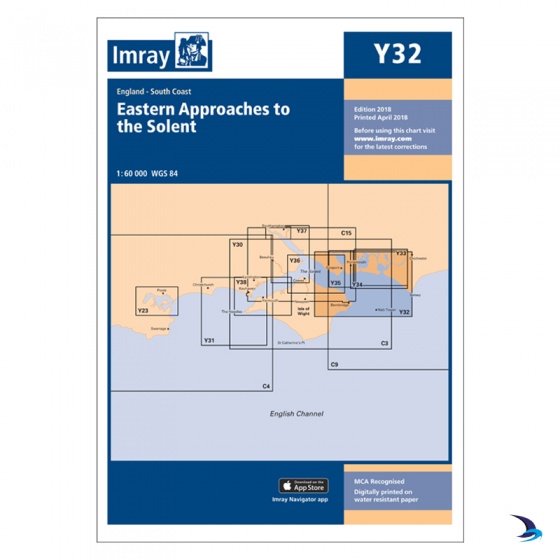 Imray - Chart Y32 Eastern Approach to the Solent (Small Format)