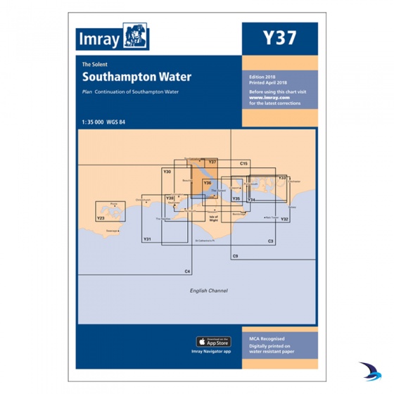Imray - Chart Y37 Southampton Water (Small Format)