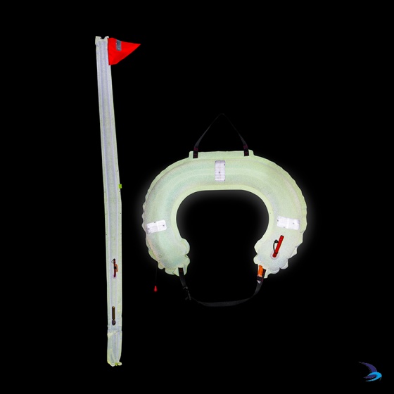 Jon Buoy - Glo Lite Inflatable Danbuoy & Horseshoe Combination