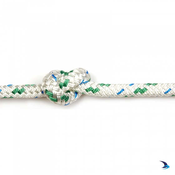 Kingfisher - Braid on Braid Polyester Rope Green Fleck 12mm