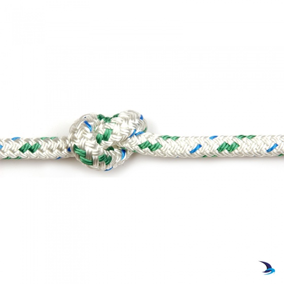 Kingfisher - Braid on Braid Polyester Rope Green Fleck 6mm