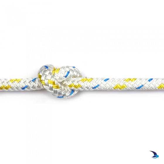 Kingfisher - Braid on Braid Polyester Rope Yellow Fleck 8mm