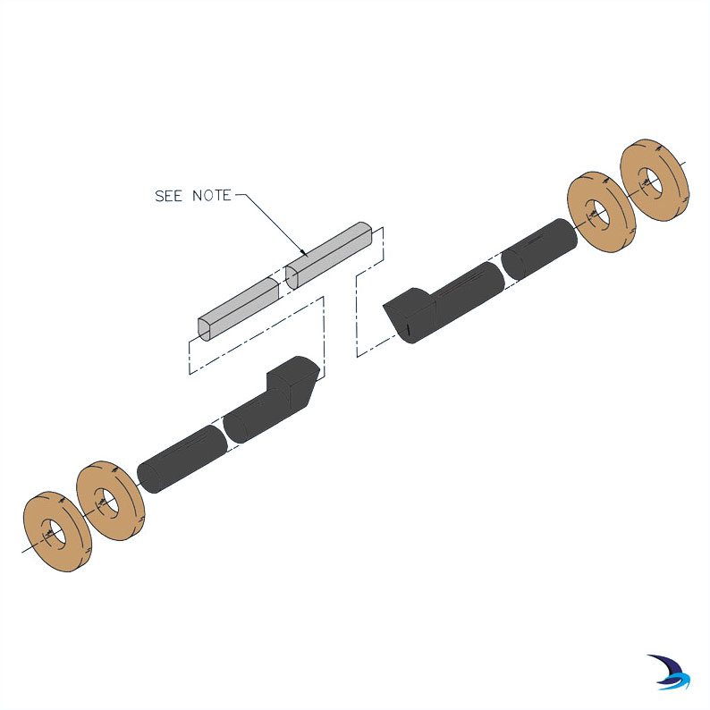 Lewmar - Hinge Pin Kit for Atlantic Portlight