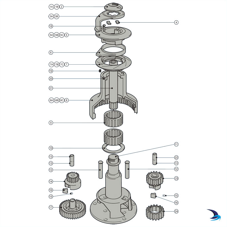 Lewmar - Ocean Self-Tailing Winch Spares (Size 30ST)