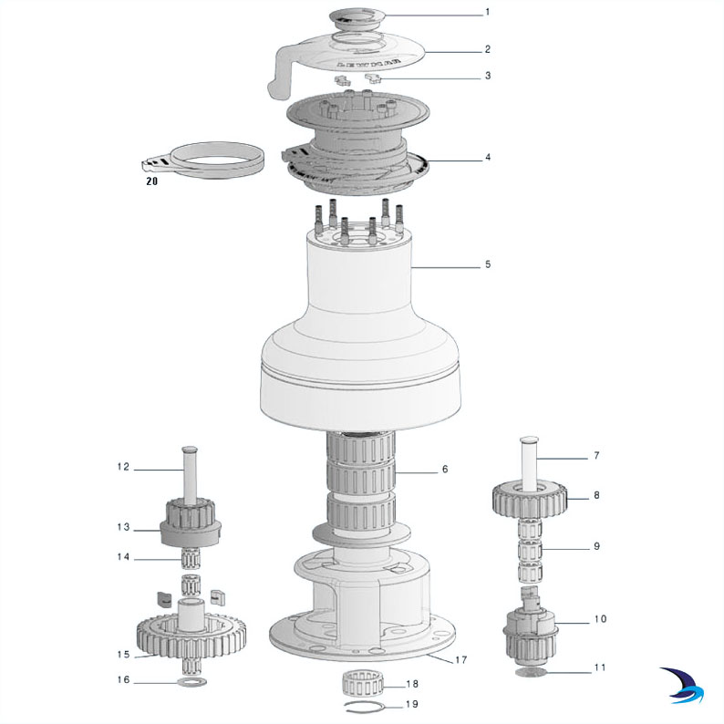 Lewmar - EVO Winch Spares (Size 55ST)