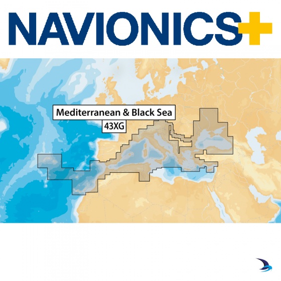Navionics+ Chart - Mediterranean & Black Sea 43XG (Large)
