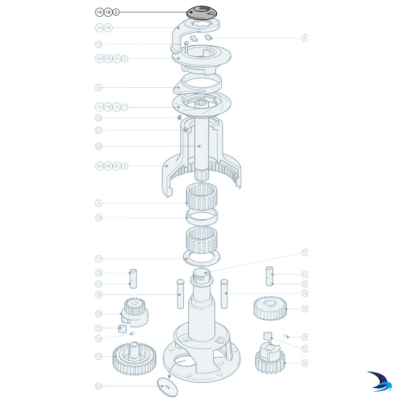 Lewmar - Ocean Self-Tailing Winch Spares (Size 40ST)