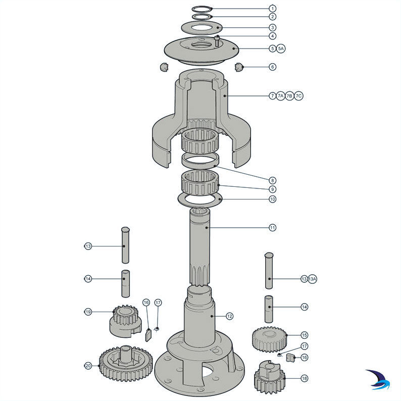 Lewmar - Ocean Winch Spares (Sizes 43 & 44)