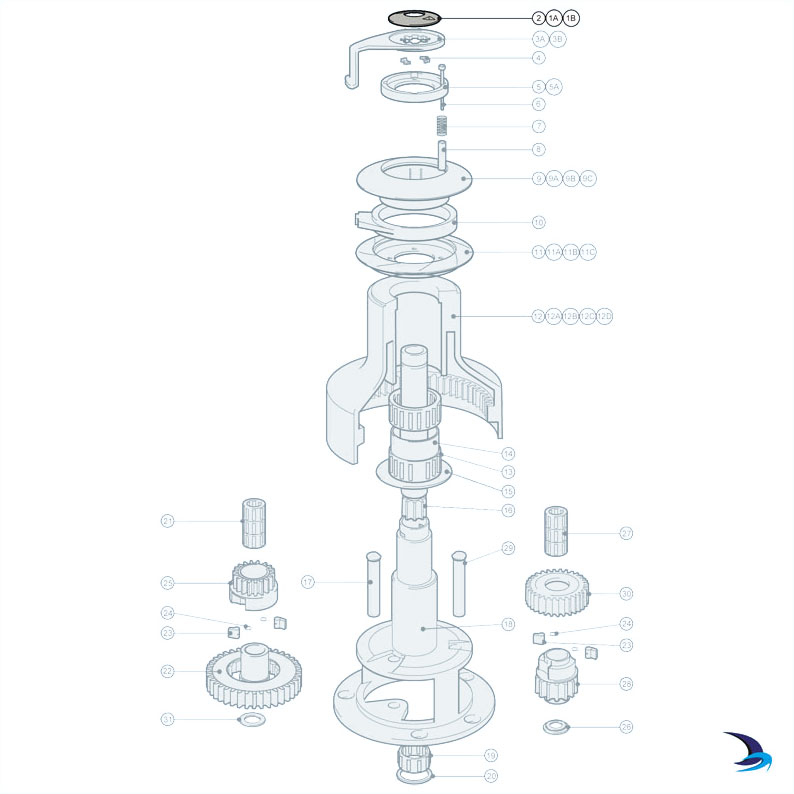 Lewmar Frizione Ocean Bridge – Kit Leva Frizione Di Ricambio Per Pannelli Barche (modelli 1998 E Successivi)