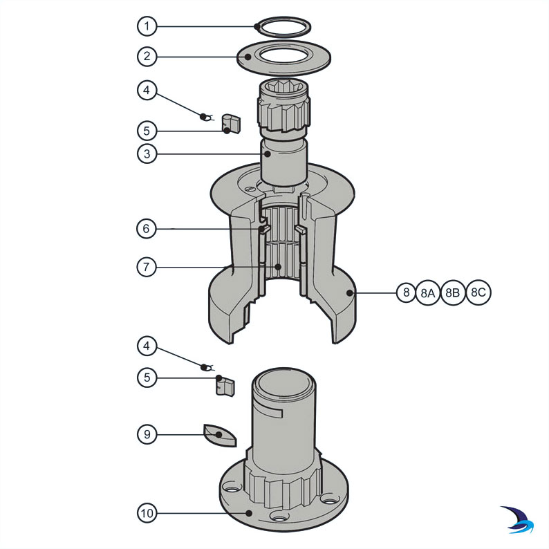 Lewmar - Ocean Winch Spares (Size 8)