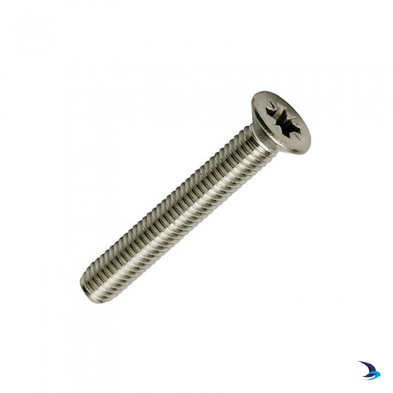 A4 Stainless Steel Pozi Countersunk Machine Screw - M3x12