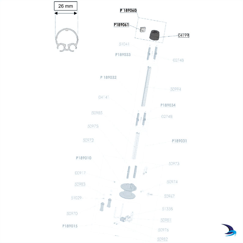 Profurl - C260 reefing system spares