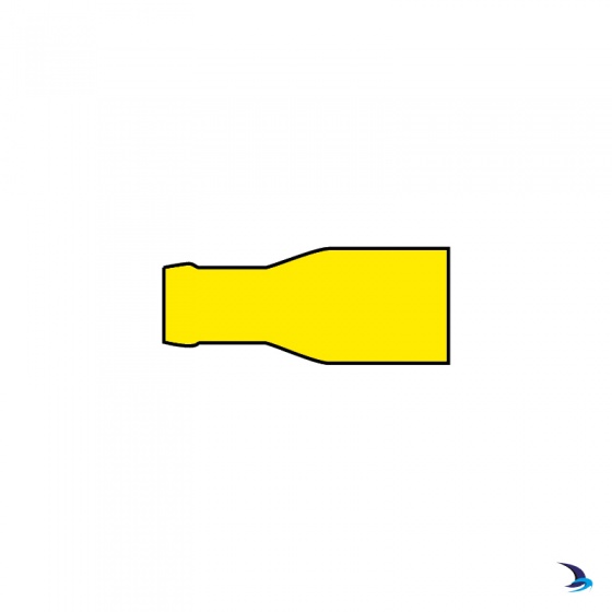 50 X Yellow 9.5mm Female Spade Crimp Connectors | 10-12 AWG, Insulated Electrical Connectors For Wiring