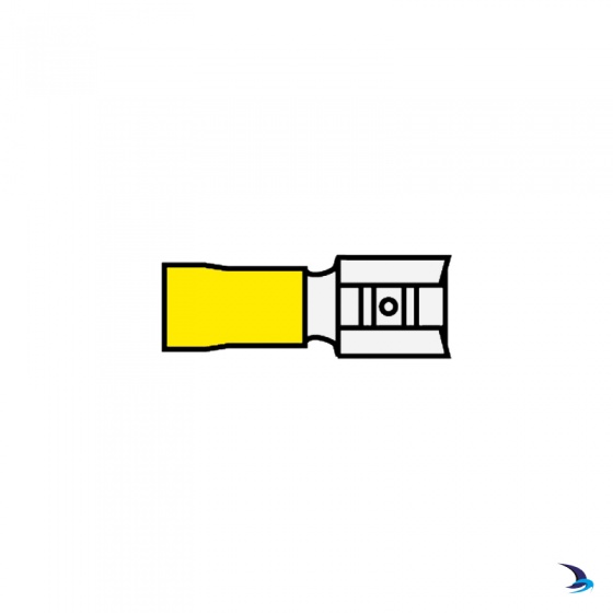 Pre Insulated Terminal Female Spade Yellow 6.3mm