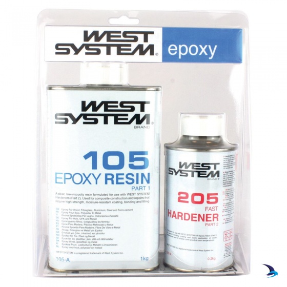 WEST SYSTEM - Epoxy Resin & Hardener (Fast) Pack A 1.2kg