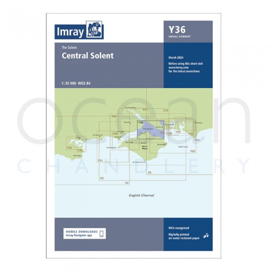 Imray - Chart Y36 Central Solent (Small Format)