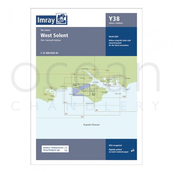 Imray - Chart Y38 West Solent (Small Format)